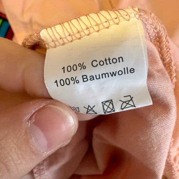 EUC Pink Cotton Side-Stripe Joggers Sz L - Picture 4 of 5